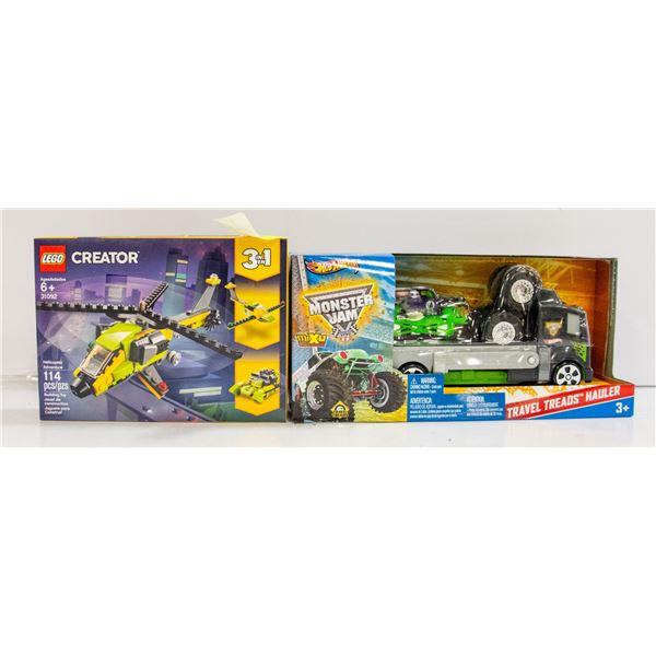 LEGO 3 IN 1; HOT WHEELS