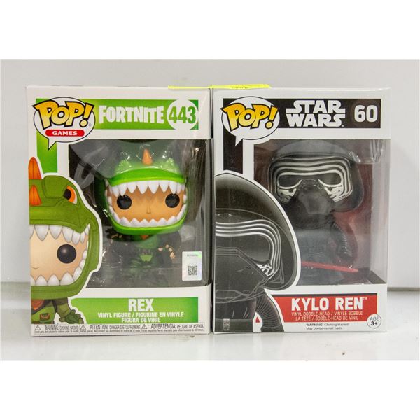 2X FUNKO POPS KYLO REN 60; REX 443