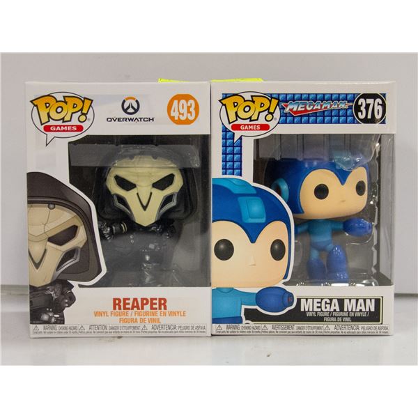 2X FUNK POP MEGA MAN 376; REAPER 493