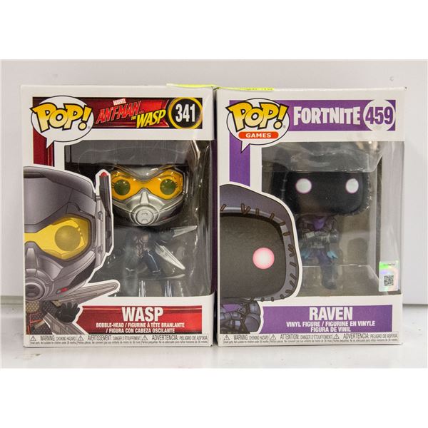 2X FUNKO POPS RAVEN 459; WASP 341
