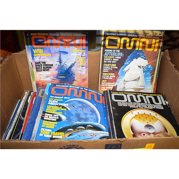 BOX OF OMNI MAGAZINES
