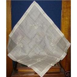 RICE LINEN TABLECLOTH - DRAWNTHREAD/EMBROIDERY #1956511