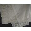 Image 1 : VICTORIAN DAMASK & LACE TABLECLOTH #1956520