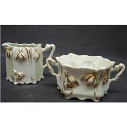 ANTIQUE GERMAN SET CREAM&SUGAR  #1956543