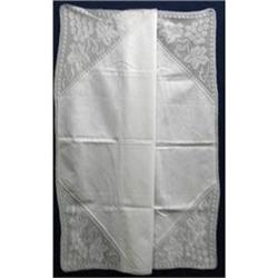 VICTORIAN LACE/LINEN TABLECLOTH #1956547