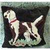 Image 1 : OLD VELVET DECORATIVE PILLOW-SHAGGY DOG  #1956548