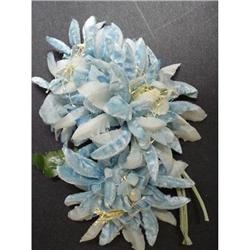 Blue Velvet&Organdy Flowers  Millinery #1956573