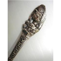 STERLING  FIGURAL SOUVENIR SPOON- BEAR #1956634