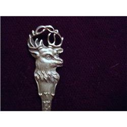 STERLING  FIGURAL SOUVENIR SPOON- ELK #1956635