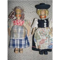 Wooden dolls in original outfits #1956670