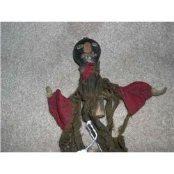 Old Black Wood & Cloth Puppet #1956718