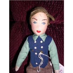 11.5" Cloth Man Doll W/ Stitched Features #1956797