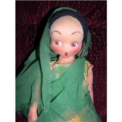 10  Cloth Molded Face India Doll #1956877