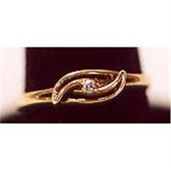 Small gold ring with diamond #1956928