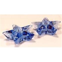 Pair of blue star shaped candlesticks  #1956940