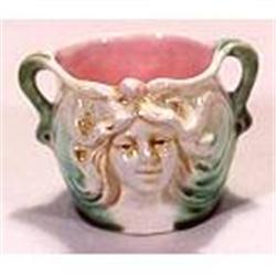 Majolica,  Art Noveau, cup with raised  face of#1956944