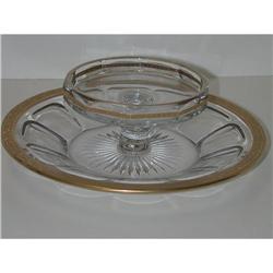 Heisey two tier glass serving dish #1956962