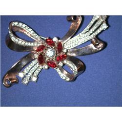 Coro Craft sterling/rose gold brooch #1956980