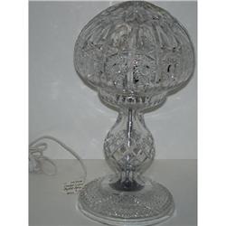 Cut crystal lamp- two piece w/dombed top #1956989