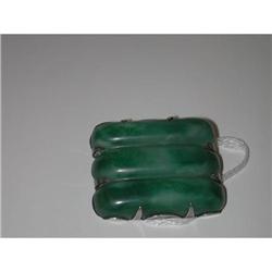 Green jade brooch #1956991