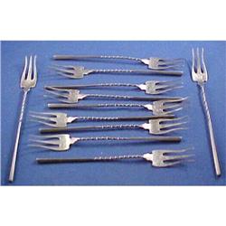 11 Whiting No 10 Square Twist sterling Forks #1956995