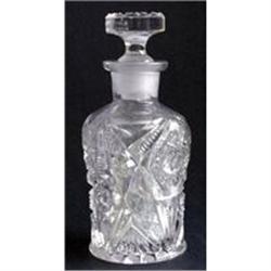 EAPG Pressed Glass Perfume Decanter  #1957180