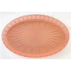 Pink Satin Depression Glass Vanity Tray #1957221