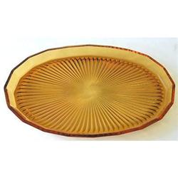 Amber Depression Glass Vanity Tray #1957222