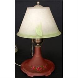 Art Deco Frosted Glass Boudoir Lamp #1957230