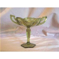 Westmoreland Glass Compote Green #1957306