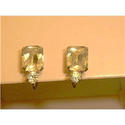 Rhinestone Earrings Screw-on Design #1957377