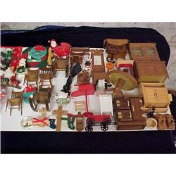 Over 75 Piece Furniture/Decorations Doll House #1957452