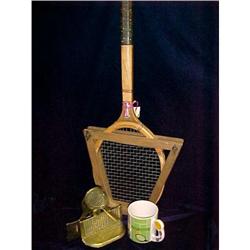 Tennis Lovers!  Vintage Racket, Book Holders #1957472