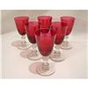 Image 1 : 6 Glass Cranberry midcrystal #1957547
