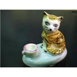 Authentic cat French Limoges box  #1957588