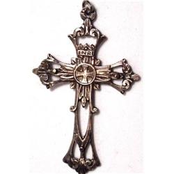 Antique sterling CROSS crucifix hospitaller #1957615