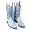 Image 1 : Gray/ Blue Dan Post   Cowboy Boots 10 D #1957712