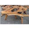 Image 1 : ANTIQUE ART ARCHITECTURAL HORSE SCULPTURE BENCH#1957764