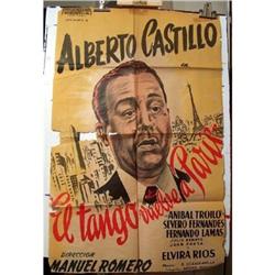 Original Tango Movie Poster Paris 1948 Castillo#1966761