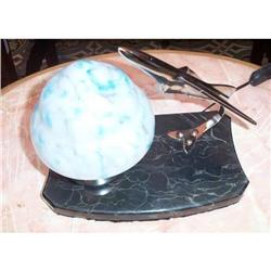 LOVELY ART DECO TABLE LAMP WITH PLANE #1966764
