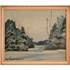 Image 1 : Winter snow trees Canada painting pine #1966814