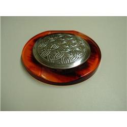 30's SILVER&BAKELITE COMPACT*CASABLANCA* #1966825