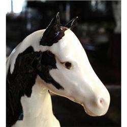 BESWICK HORSE FIGURINE-BLACK/WHITE #1966858