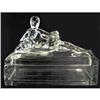 Image 1 : Crystal CLEOPATRA Depression Glass Dresser Jar #1967029