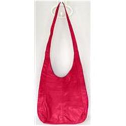 Halston Cerise Leather Hobo Handbag #1967238