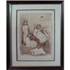 Image 1 : Soyer  Three Girls Framed Etching #1967296