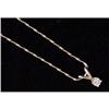 Image 1 : Diamond Pendant on Gold Chain #1967434