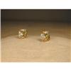 Image 1 : Estate 14K YG Filigree Diamond Peridot Earrings#1967519