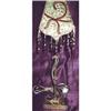 Image 1 : Art Deco chrome bird lamp & custom shade #1967584