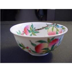 Chinese Famille Rose porcelain peach Bowl #1967640